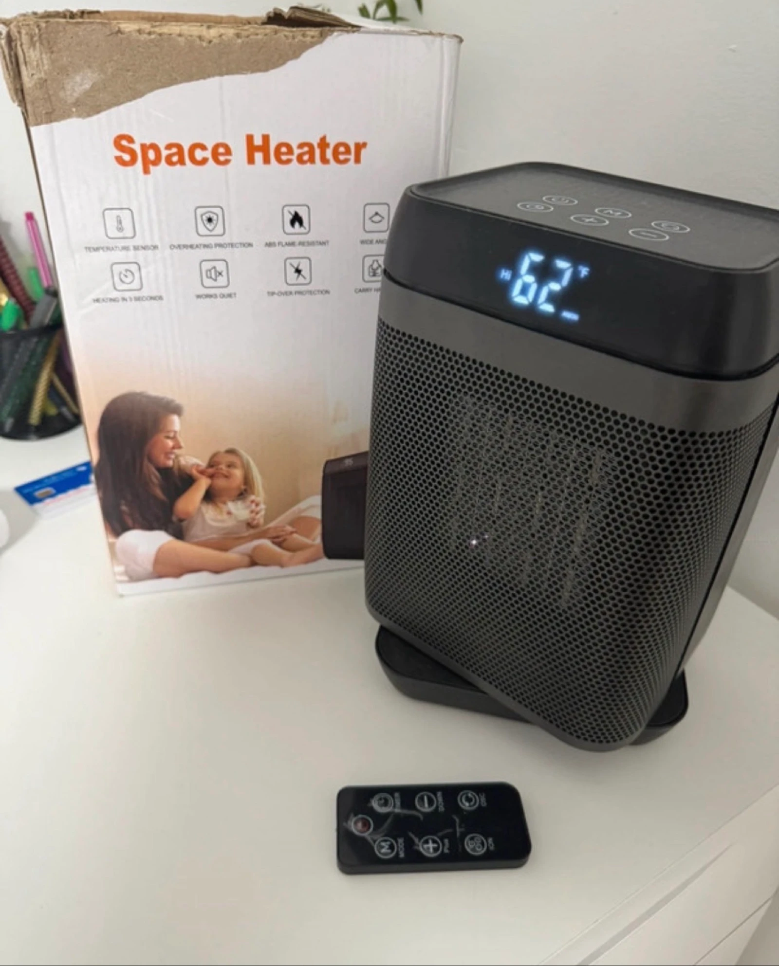 Calefactor cerámico con mando a distancia